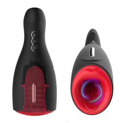 China Handfree Adjustable Strong Suction Cup Amazon Waterproof Adult Sex Toys Heating Automatic Masturbator For Man Sucking Deep Throat Vibrating Male Masturbator Cup for sale