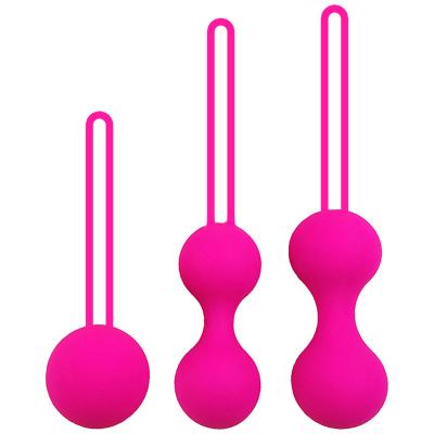 China Vaginal Contraction Training Kegel Exercise Vaginal Balls Sets Sex Toys For Woman Silicone Waterproof Kegel Ball Set for sale