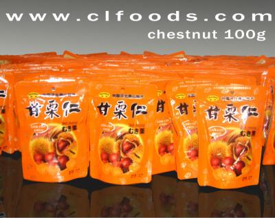 China Fresh peeled roasted chestnut (nut snack) for sale