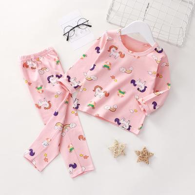 China Autumn Cartoon Kids Boys Pajamas Cotton Breathable Sleepwear Sets Children Clothing Suits for sale