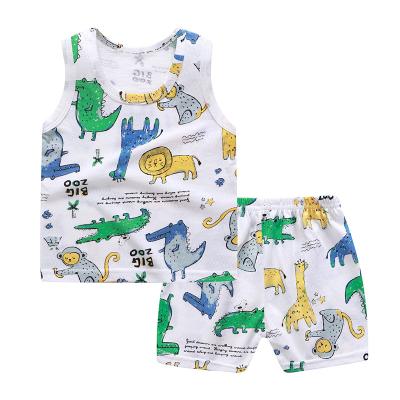 China Good Quality Summer Two Pieces Pajamas Children's Cute Cartoon Children's Pajamas 8 for sale