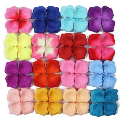 China Wedding Decoration Hot Sale Rose Petals Satin Petals Silk Artificial Rose Petals For Wedding Decorations for sale