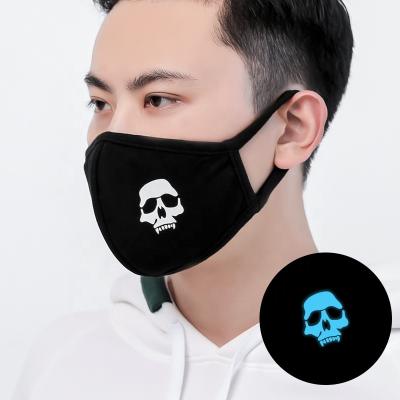 China Luminous Washable Face Maskes Unisex Magic Wholesale Maskes Reusable Maskes Wholesale Anti-dust Pattern Cosplay Cotton Cotton Mouth Maskes for sale