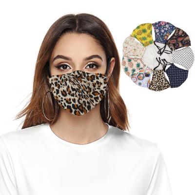 China 3d wear women fashion Multi-colors designer maskes floral face cotton washable maskes reusable face maskes with filter for sale