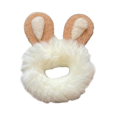 China Japan and Korean Cute Rabbit Teddy Bear Hair Rope Hair Rope Autumn/Winter Japanese and Korean Style Hair Scrunchies for sale