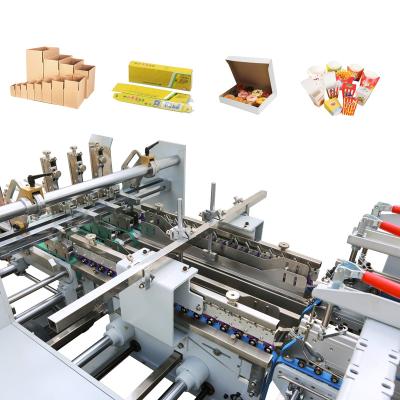 China Food New Arrival Automatic Crash Lock Bottom Folder Gluer Machine To Make To Carton Box for sale