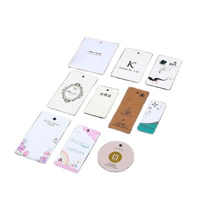 China Sustainable Fashion Print Printing Can Be Custom Shaped Luxury Apparel Hangtag for sale