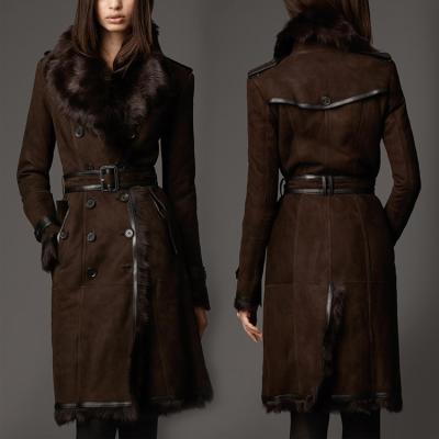 China Y.ROGUSA Euro Brand YR-AB22 Fashion Style Women Goatskin Double Face Anti-Shrink for sale