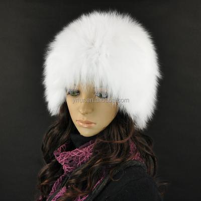 China Real Fox Fur Hat Women's YR641 JOINT Fur Hat Winter Thick Natural Raccoon Fur Ushanka Hat for sale