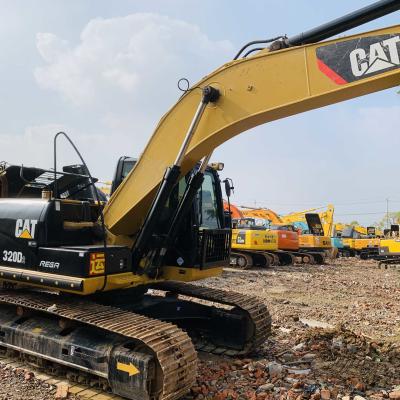 China Cat 320d Used Caterpillar Excavator Medium 20t Original Paint Color for sale