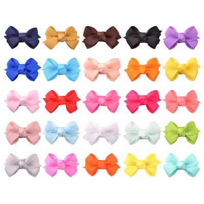 China Boutique 1.5 inch mini hair clips with children's hairpin solid color baby clip accessories for sale