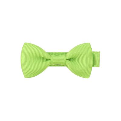 China Boutique 2 inch mini solid color bow hair clip girl and children bow hair clip hair accessories for sale