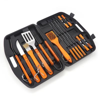 China 19pcs Easily Cleaned Grilling Tools GRILL Utensils Stainless Steel Tool Kit Camping Outdoor Cooking Tools Grill Grill Accessories for sale