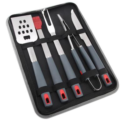 China Easily Cleaned Barbecue Grilling Utensil Outdoor Camping Tools Kit Stainless Steel BBQ Cooking Tool Kit With Storage Case/Bag for sale