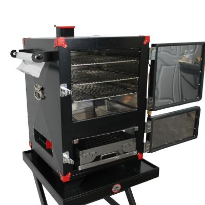 China Hot Selling Easily Gathered Charcoal Cabinet Smoker Home BBQ Tool Outdoor Charcoal Cabinet Smoker for sale