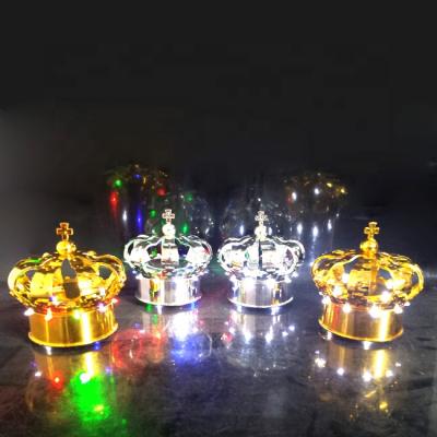 China Factory Direct Light Refillable BOTTLE TOPPER Wine Bottle Sparklers LED Light Regular FLASHING Light Refillable Crown Regular Light For Party Decoration for sale