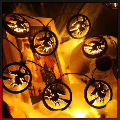 China Halloween Festival Decoration 3m/20 Led Light Outdoor Battery Operated Wizards Spider Bat Skull String Halloween Festival Decorations Lights For Indoor Halloween Party for sale