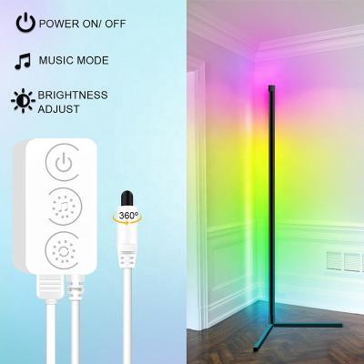 China Modern Atmosphere Colorful Club Lighting Bedroom Floor Lamp Home Decor Corner Standing Nordic LED Floor Lamp With APP Control for sale