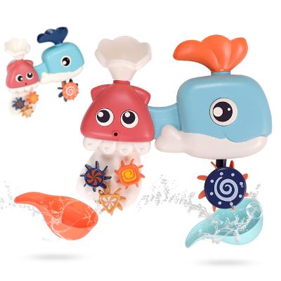 China Kids Water Squirt Bath Toys for Toddler with Waterfall Station, Bath Squirters, Roll Up Bath Toy and Bath Cups for sale