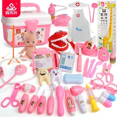 China Funny Baby Doctor Plays Set XST Pretend Medical Doctor Toys For Kids Toy Kit Playset Carry Case Play Set for sale