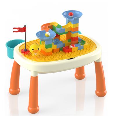 China Non-Toxic Eco-friendly Kindergarten Hot Selling Creative XST Building Block Study Table Plastic Educational Toys For Children for sale