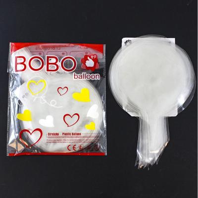 China Foil 12 inch, 18 inch, 24 inch Clear Transparent BOBO Balloon For Wedding Dating Valentines Day Party Decorations for sale