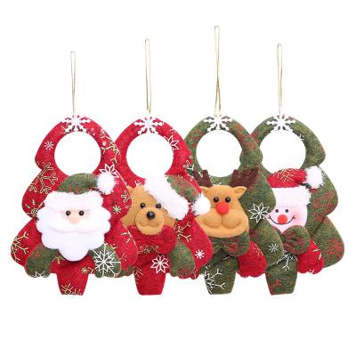 China Christmas Party DIY Decoration 3D Cone Shape Kids Assemble Christmas Decoration Ornament Set Felt Christmas Tree With Spitter Star for sale