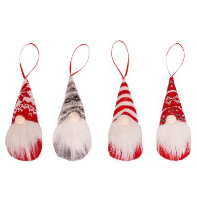 China Christmas Tree Props Christmas Party Decoration Plush Ornament Christmas Tree Gnomes Hanging Decorative Faceless Santa Doll for sale