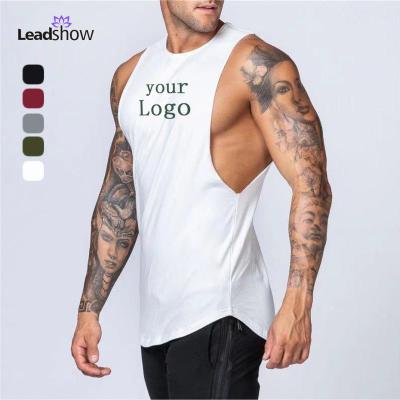 China Antibacterial Mens Sport Wear Workout Clothes Activewear Custom Mens Gym Tops Fitness Tank Vests for sale