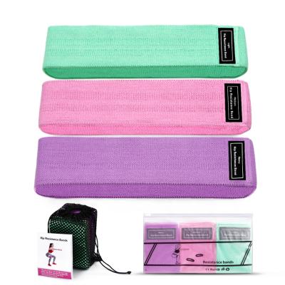 China Exercise Non Slip New Cotton Cloth Fitness Booty Bands Workout Resistance Hip Cloth Resistance For Fitness for sale