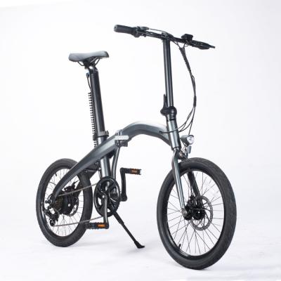 China Aluminum Alloy China Fashion Folding Bicycle Best Selling Black Wide Wheel Adult Electric Bike for sale