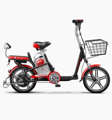 China Factory 48V 240W 16 Inch High Carbon Steel Cheap Adult Electric Bike With Pedal 2 Wheel Mountain Bike Electric Bicycle Cycle From China for sale