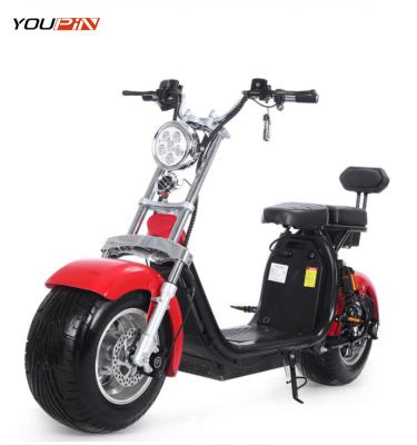 China 1500w 2000w Electric Scooter Unisex Powerful Motorcycle Big Tire With Seat For Adults for sale