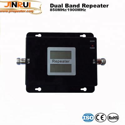 China 850/1900 Mobile Phone Booster Signal Cellular Repeater Signal Dual Band Amplifier 135*105*26mm for sale