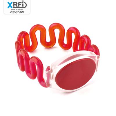 China Waterproof/Waterproof 13.56MHz 1K RFID ABS Waterproof Wristband for Swimming/Hot Spring for sale