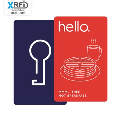 China ISO High Frequency Rfid F08 1k Chip Smart Card Rfid Cards Customized Waterproof / Waterproof Hotel Key Card 14443A for sale