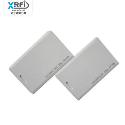 China Waterproof / Waterproof High Frequency IF Uhf rfid cashless payment Tracking Door Access Control RFID Clamshell Smart Card for sale