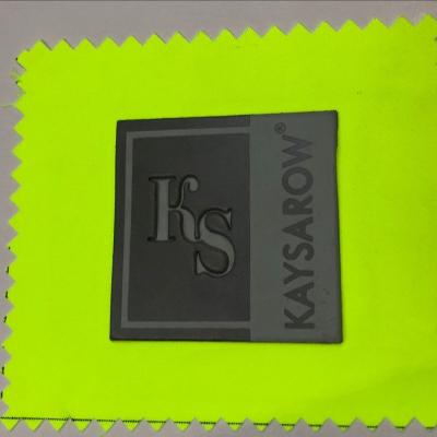 China Sustainable Soft Embossed Silicone Heat Transfer Label for sale