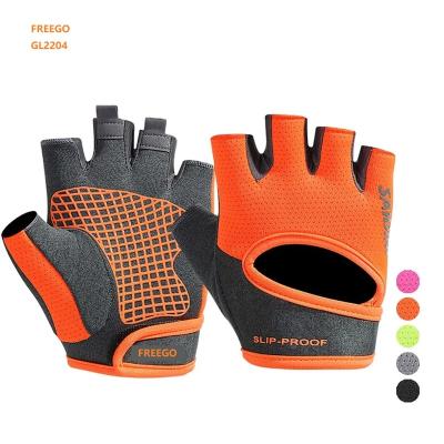 China Outdoor Boxing Wearproof Shockproof Breathable Anti-skid Unisex Half Finger Gloves Fitness Retraining Running Unisex Gloves for sale