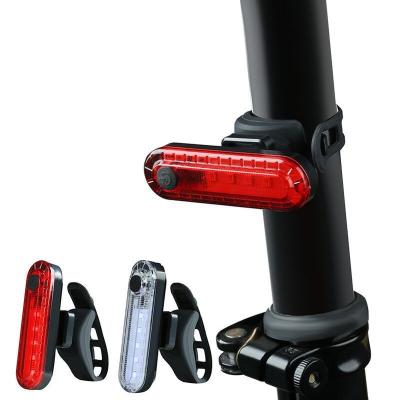 China Bicycle LED USB Rechargeable Rear Tail Warning Light Waterproof Lights Cycle Bike Taillight Safety Lamp With Bracket LGT2056 for sale