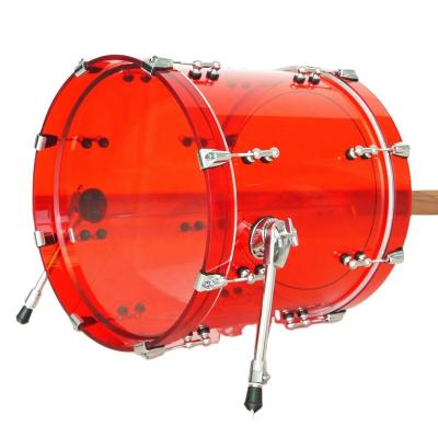 China Custom Acrylic PET Kick Drum Floor Tom Drum With Tube Hooks for sale