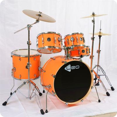 China Hot Selling 5 Pieces PET Drum Set Kit with Cymbals Drum Sticks, Throne, Snare Stand for sale