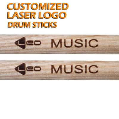 China Customized Lasered Logo on Drum Sticks LC5A for sale