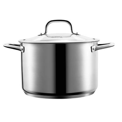 China Quality Guaranteed High Quality Stainless Steel Soup Pot Large Covered Cookware for sale