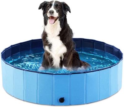 China Viable Collapsible Bath Foldable Pool Dog Pet Dog Pet Pool Bathing Tub Kiddie Pool for Dogs Cats and Kids for sale