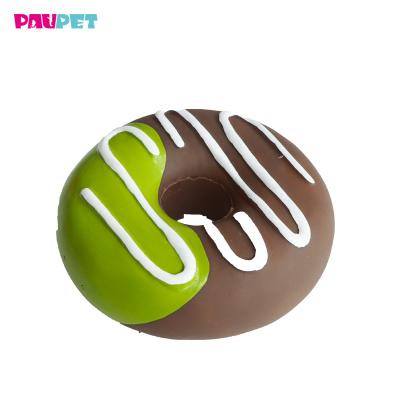 China Viable Stuffer Chew Toy Manufacturer Plush Dog Toy Animal Donut for sale