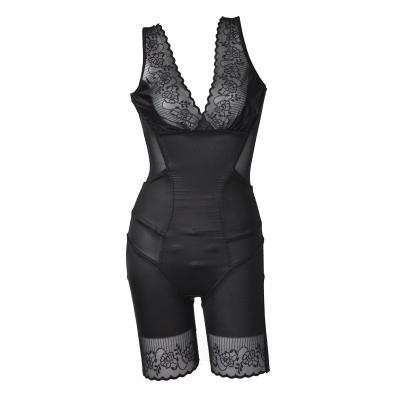 China Postpartum Shapewear Women Breathable High Elastic Full Body Back Lift Off Tummy Shaper Jumpsuit With Jacquard Trim for sale