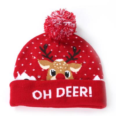 China COMMON Winter Knitted Hat Christmas Festival Hat Christmas Hat for sale