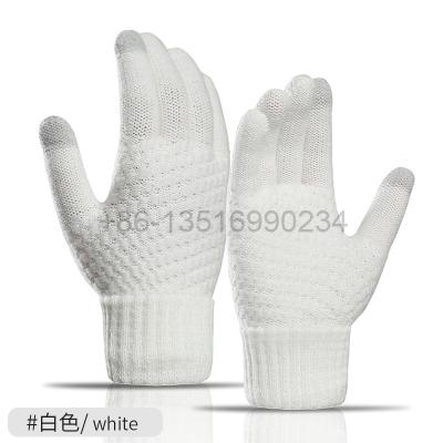 China Simple Drop Winter Shipping Gloves Jacquard Weave Touch Screen Gloves Retail Gloves for sale