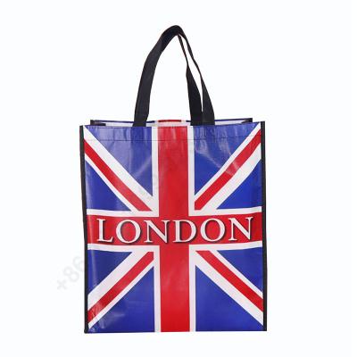 China Custom Color Printing Hand Handled - Woven Bag PP Film Snakeskin Shopping Bag Straw Woven Bag for sale